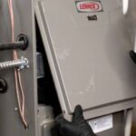 Lennox furnace being installed
