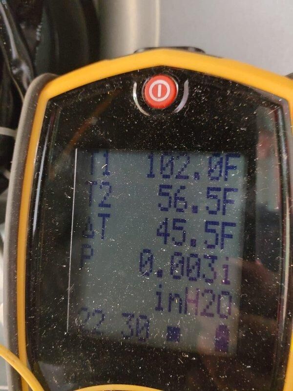 Completed full commercial HVAC system replacement including installation of Bryant FMA5X2400AL R-454B air handler with 8kw electric heat pack and Bryant GA4SAN51800N 1.5-ton 14 SEER condenser utilizing R-454B refrigerant. Flushed and reused existing refrigerant lines, fabricated and installed sheet metal connections to existing supply and return ductwork, installed outdoor disconnect with whip, pad, and fuses, obtained permit, and disposed of old equipment per EPA specifications with system tested and operational upon completion.