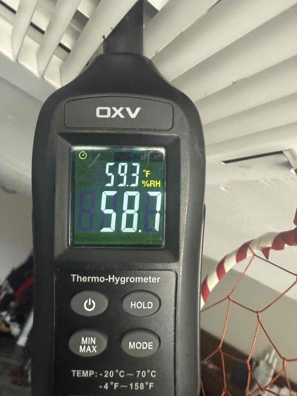 # Commercial A/C Installation Complete

Successfully installed one Bryant GA4SAN524 air conditioning unit at commercial facility. Installation included running new refrigerant piping and fittings to connect unit to existing supply lines. Performed complete refrigerant charge and system commissioning, verifying proper pressures and temperatures using calibrated manifold gauges. System readings showed 273.8 psig on high side with evaporator temperatures at 10.8°F and 12°F, indicating proper refrigerant flow and heat exchange. Installed new thermostat and wired to unit for proper temperature control. Conducted final system checkout measuring supply air temperature at 59.3°F with 58.7% relative humidity, confirming adequate cooling capacity and dehumidification performance. Obtained necessary permit for installation and completed all work to code requirements. Unit operational and performing to manufacturer specifications.