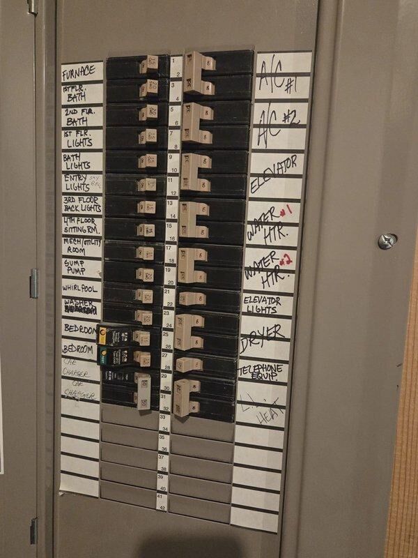 Conducted comprehensive evaluation for replacement of upper floor HVAC system. Inspected existing ductwork showing signs of water damage/aging and examined electrical panel to verify appropriate circuit capacity for new installation. Documented current system configuration and electrical requirements to prepare detailed replacement proposal.