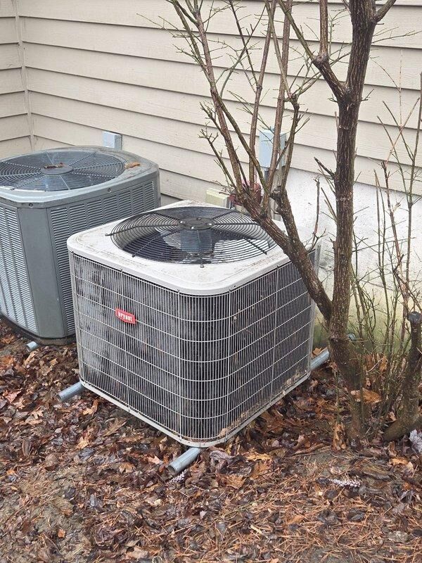 Performed inspection of existing heat pump system and confirmed compressor failure with short to ground as reported by lead. System consists of Bryant outdoor condenser unit with paired indoor air handler in utility room. Recommended complete heat pump system replacement due to electrical fault in compressor and age of equipment.