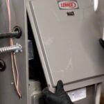 Lennox furnace being installed