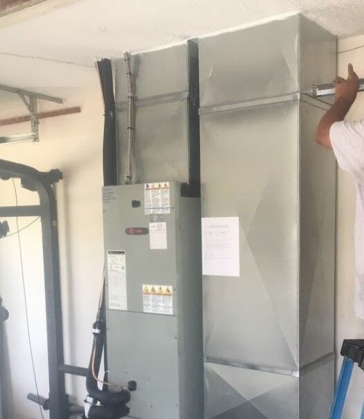 Newly installed air handler