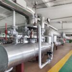 Large new boiler in commercial building