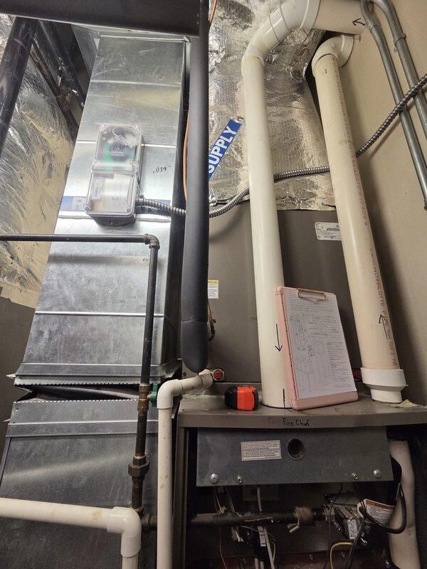 Conducted on-site assessment for commercial HVAC unit replacement. Existing system has completely failed and requires full replacement. Inspected current installation including air handler, ductwork, ventilation components, and associated electrical connections to determine appropriate replacement specifications and installation requirements.