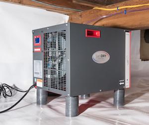 Newly installed whole-house dehumidifier