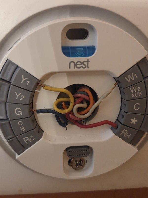 Completed full HVAC system replacement including installation of new Carrier furnace and air conditioning unit. Installed Nest smart thermostat with proper wiring configuration connecting Y1, G, RC, W1, C, and RH terminals. Routed and secured all ductwork, condensate drainage lines, and venting systems per manufacturer specifications and local building codes.